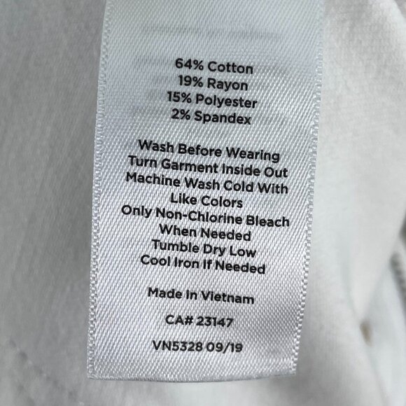 Talbots Woman Plus Size 16 White Flawless High Waist Jegging Ankle Jeans Stretch - Picture 6 of 7